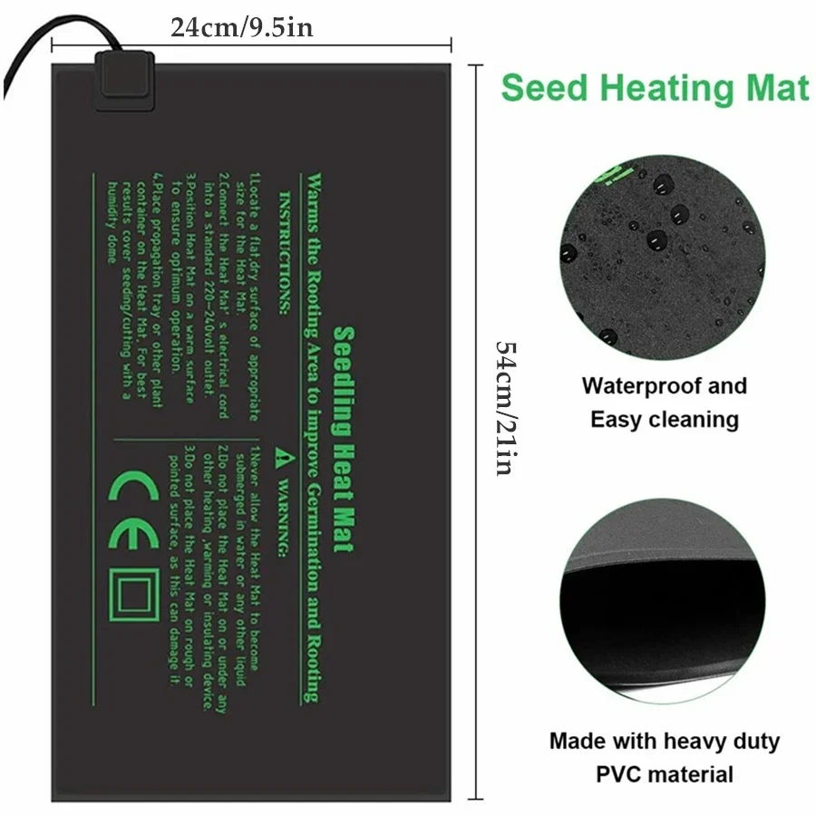 4 Sizes 220V EU Plug Seedling  - Heat Mat Seedling 评论和价格