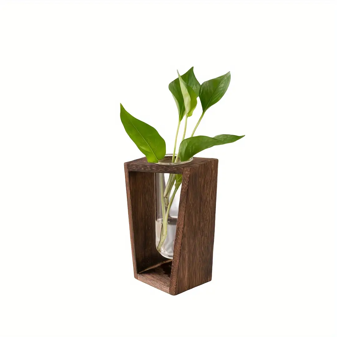 Modern Wood Propagation Vase - - Propagation Station Vase 评论和价格