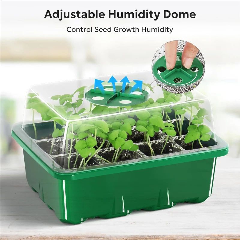 10pcs/5pcs Seedling Trays Seed - Humidity Dome Kit 评论和价格