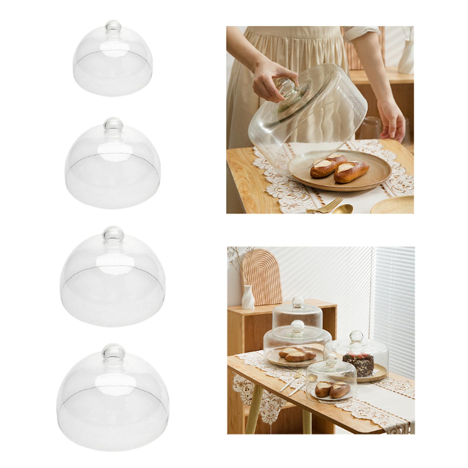 Glass Cake Cloche Dome Clear C - Plastic Dome Clear 评论和价格