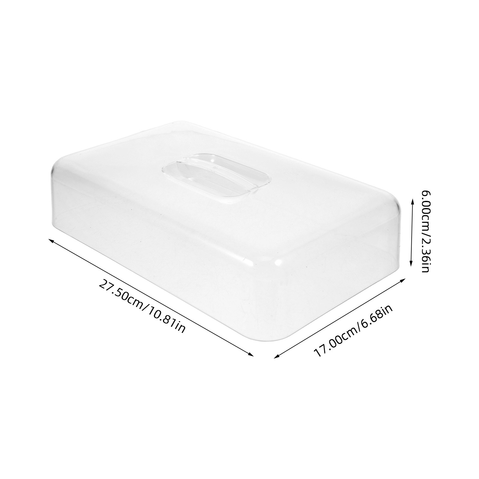 2Pcs Clear Acrylic Rectangular - Plastic Dome Clear 评论和价格