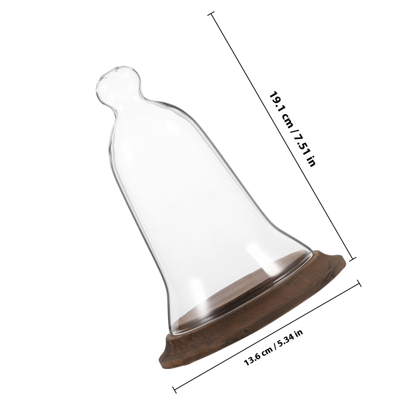 Clear Glass Cloche Dome High B - Plastic Dome Clear 评论和价格