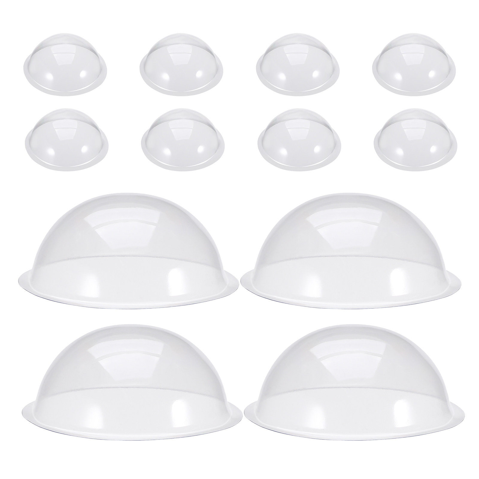 12Pcs Clear Fillable Plastic S - Plastic Dome Clear 评论和价格