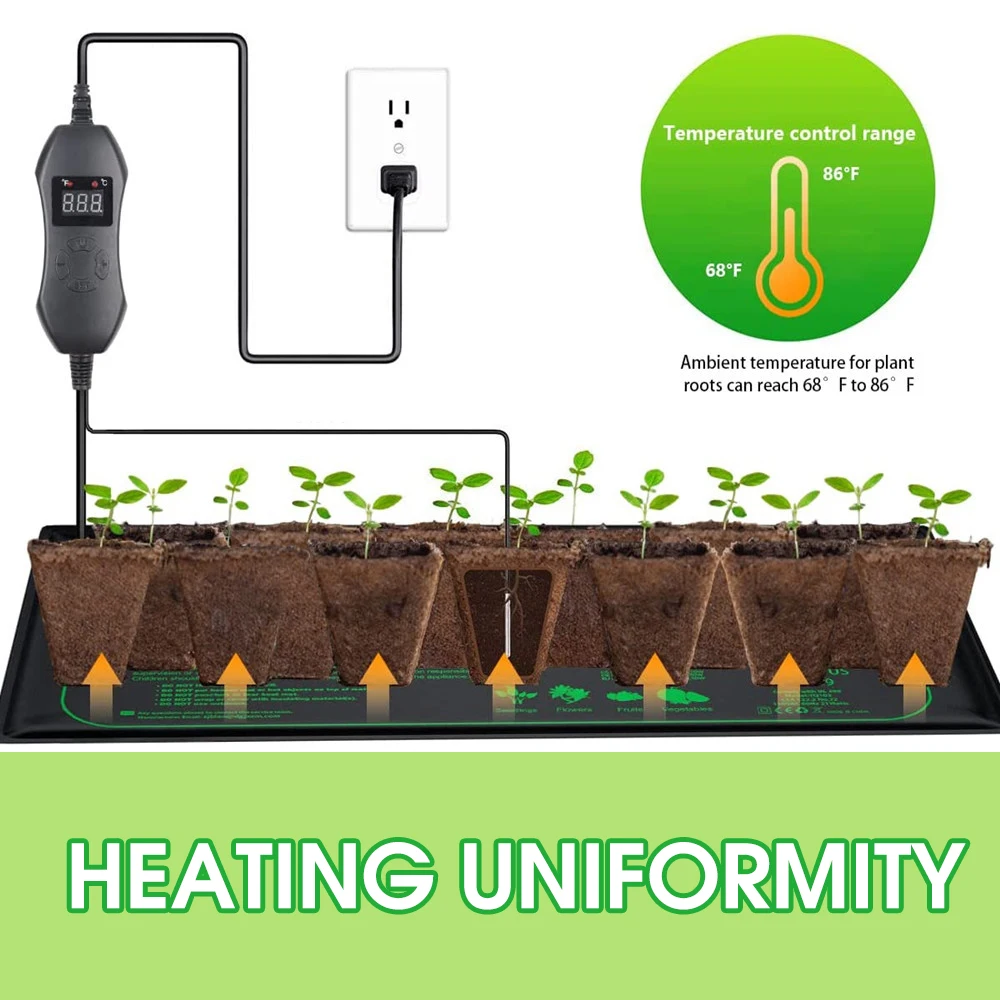 50W EU-US/UK/AU Adjustable The - Heat Mat Seedling 评论和价格